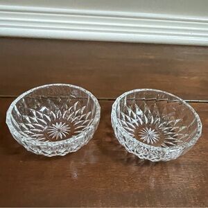 Pair of Val St. Lambert Imperial Crystal Berry / Dessert Bowls, 5” Diameter